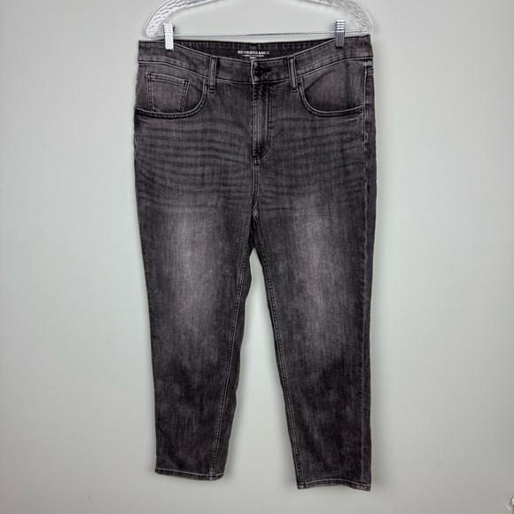Chico's Boyfriend Ankle Jeans Faded Black Size 12 - Picture 2 of 7